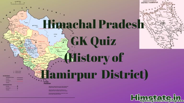Himachal GK Quiz (History of Hamirpur)