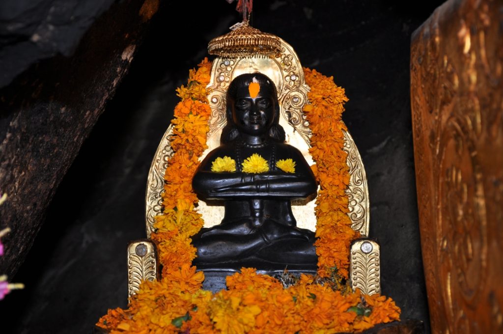 A picture of the beautiful idol of deity "Baba Ballak Nath.