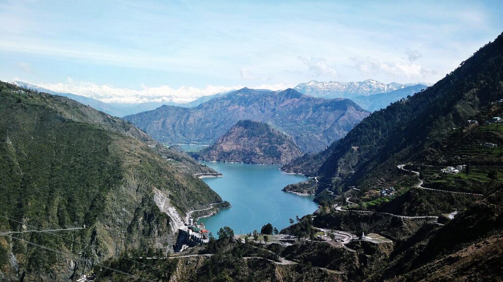 Panoramic view of Chamera Lake