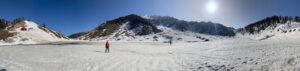 Kareri lake frozen