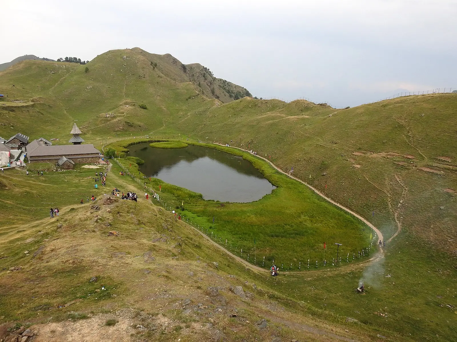 Panoramic view of the prashar lake